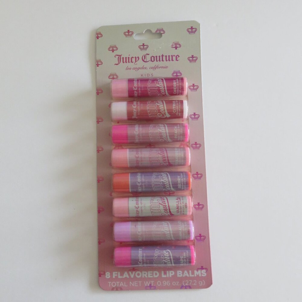 (#125) Juicy Couture assorted 8pc lip balm assorted scents